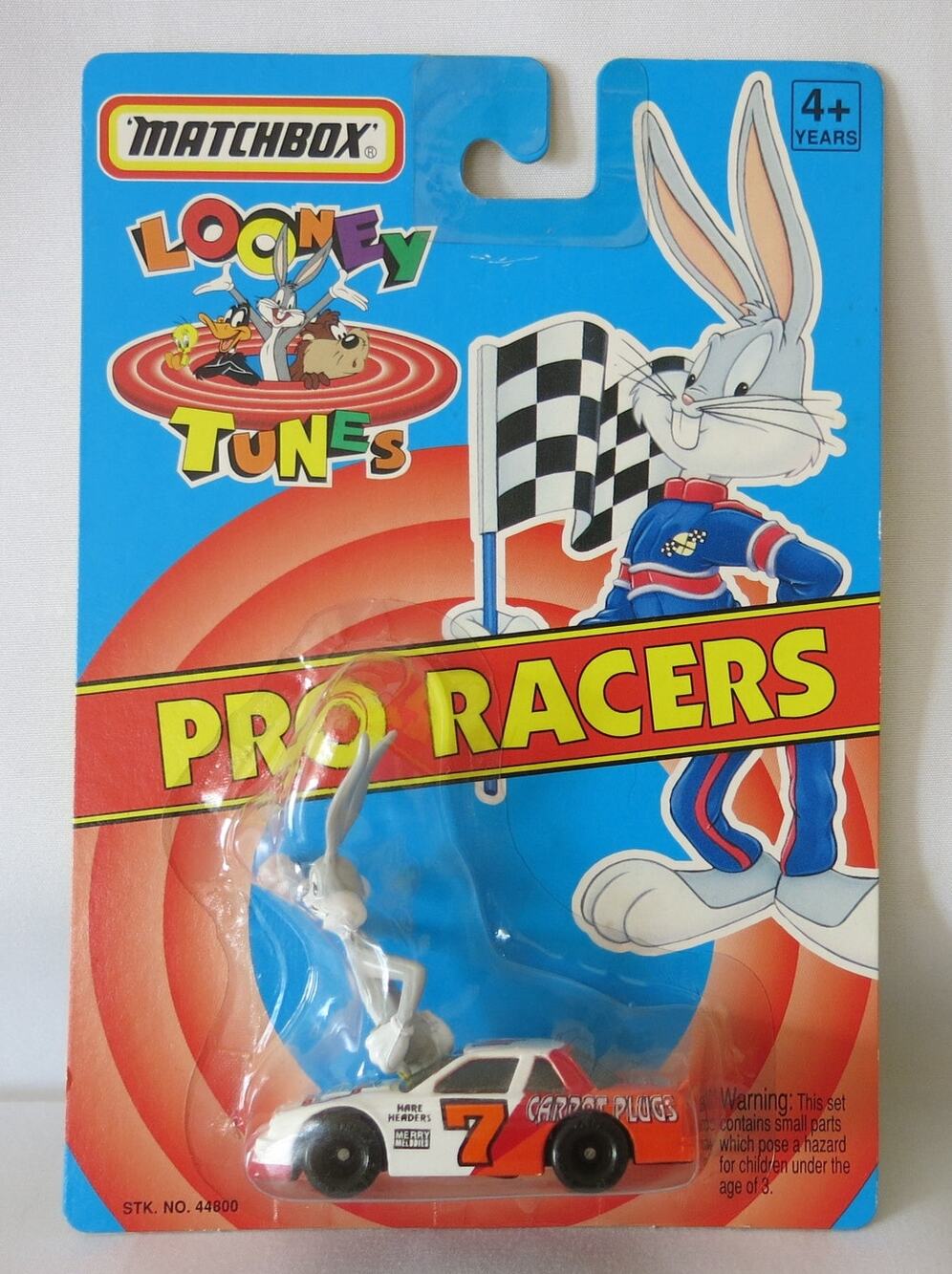 Vintage MATCHBOX Looney Tunes Pro Racers *NEW* 1993 Bugs Bunny Orange Car #44800